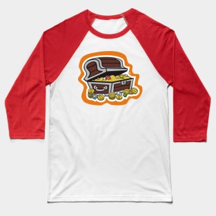 Pirate Treasure Chest Baseball T-Shirt